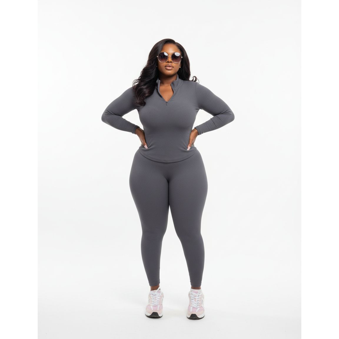 Women's Form Fitted Two Piece Active Wear Set