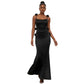 Floral 3D Sweetheart Neck Mermaid Dress
