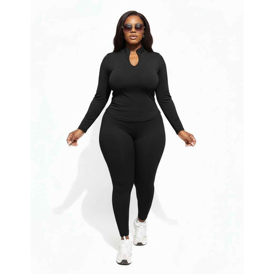 Women's Form Fitted Two Piece Active Wear Set