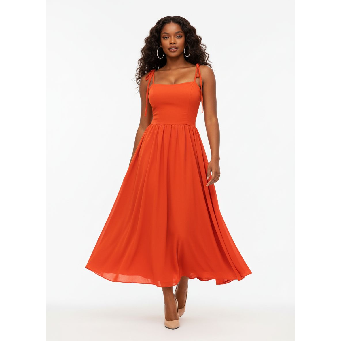 Sleeveless Summer Flowy Maxi Dress