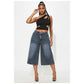 Women's Casual Loose Fit Cropped Jeans