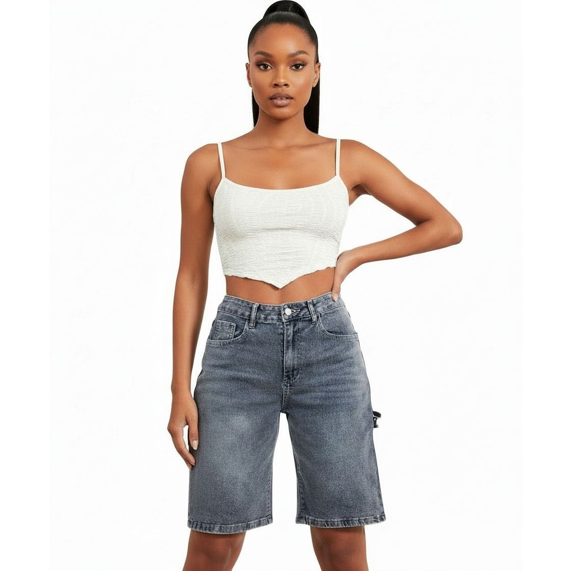 Denim Washed Bermuda Short