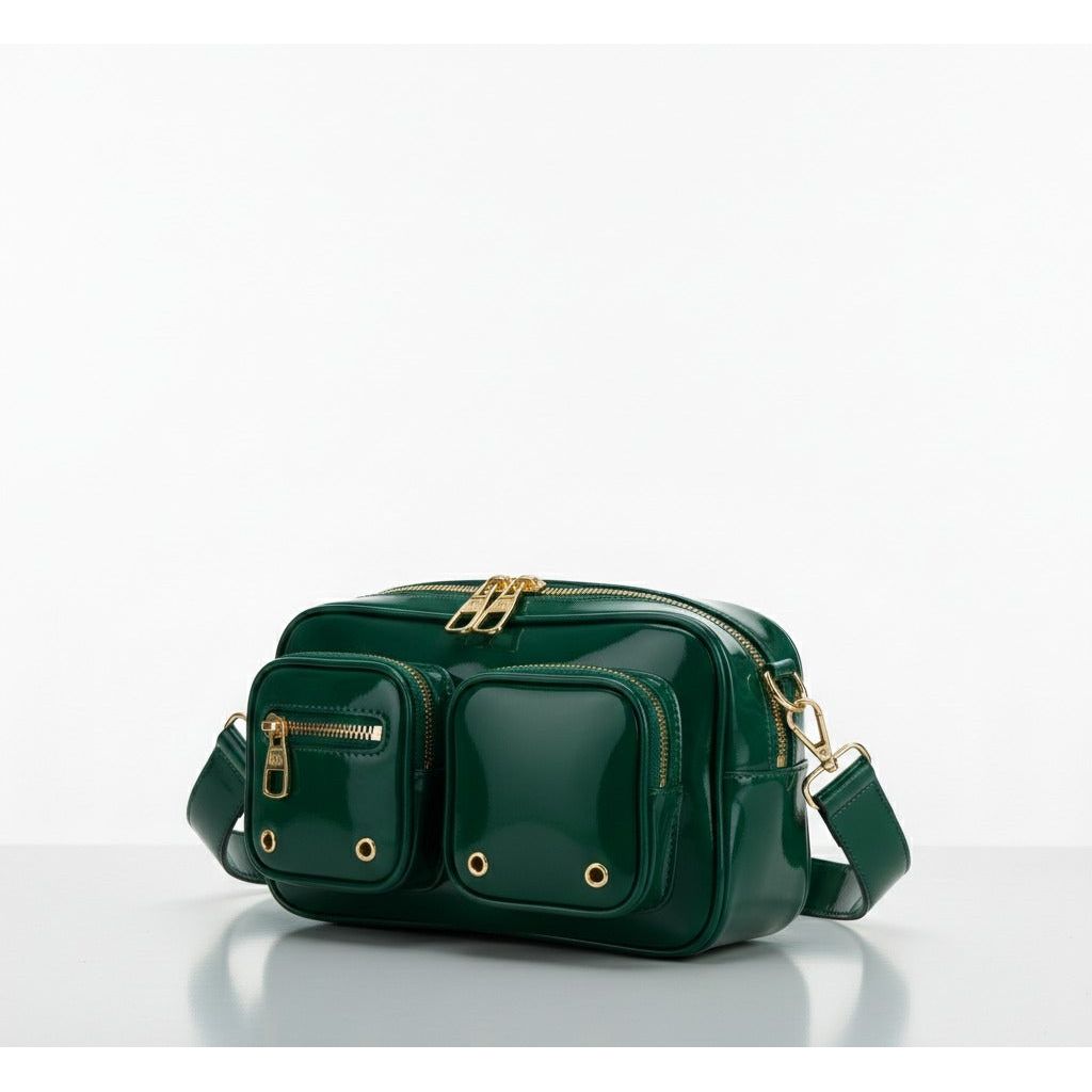 Glossy Crossbody Handbag