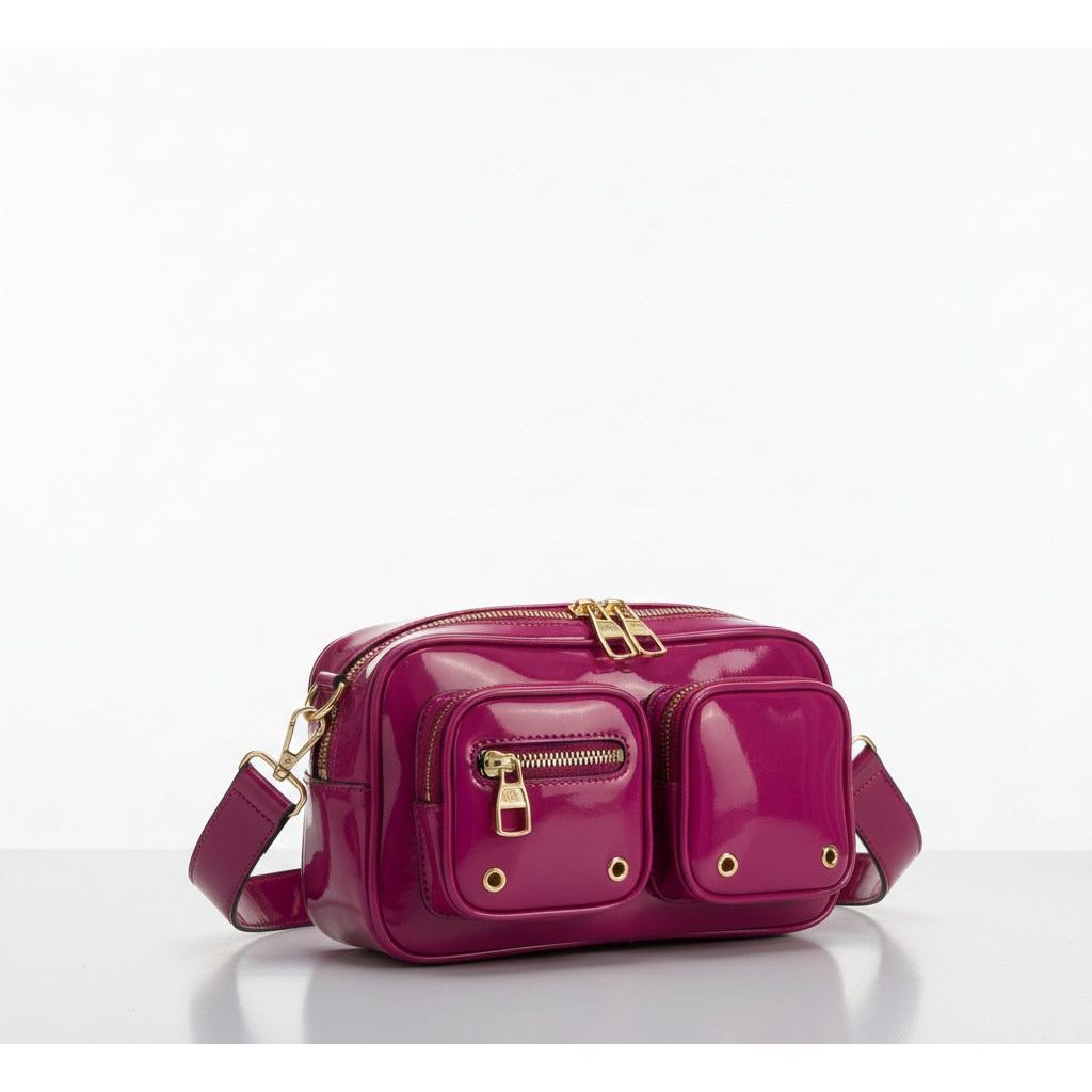 Glossy Crossbody Handbag