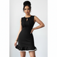 Ruffle Hem Elegant Sleeveless Bodycon Mini Dress