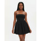 Strapless Sweetheart Neck Fit And Flare Mini Dress