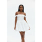 Strapless Sweetheart Neck Fit And Flare Mini Dress