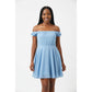 Strapless Sweetheart Neck Fit And Flare Mini Dress
