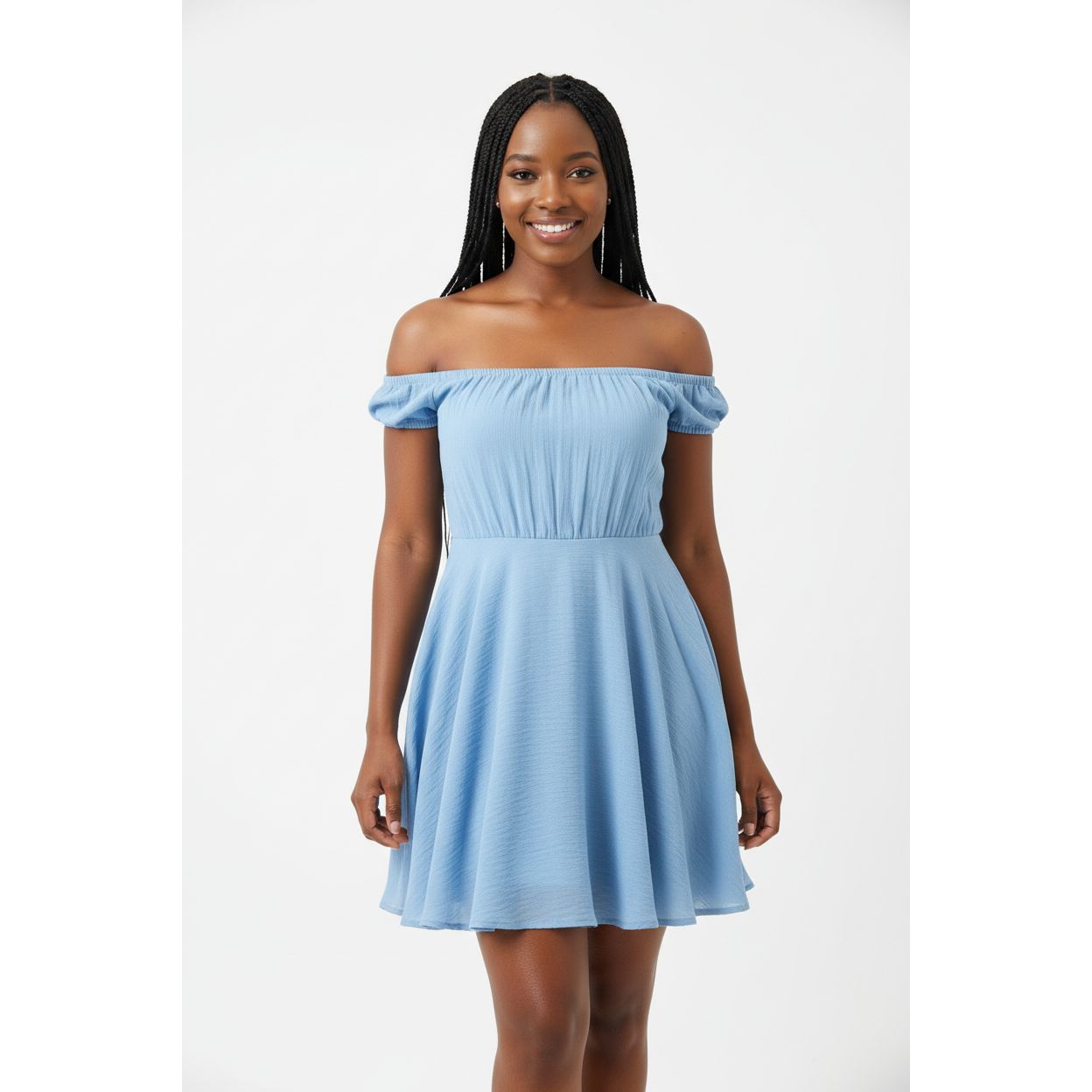 Strapless Sweetheart Neck Fit And Flare Mini Dress