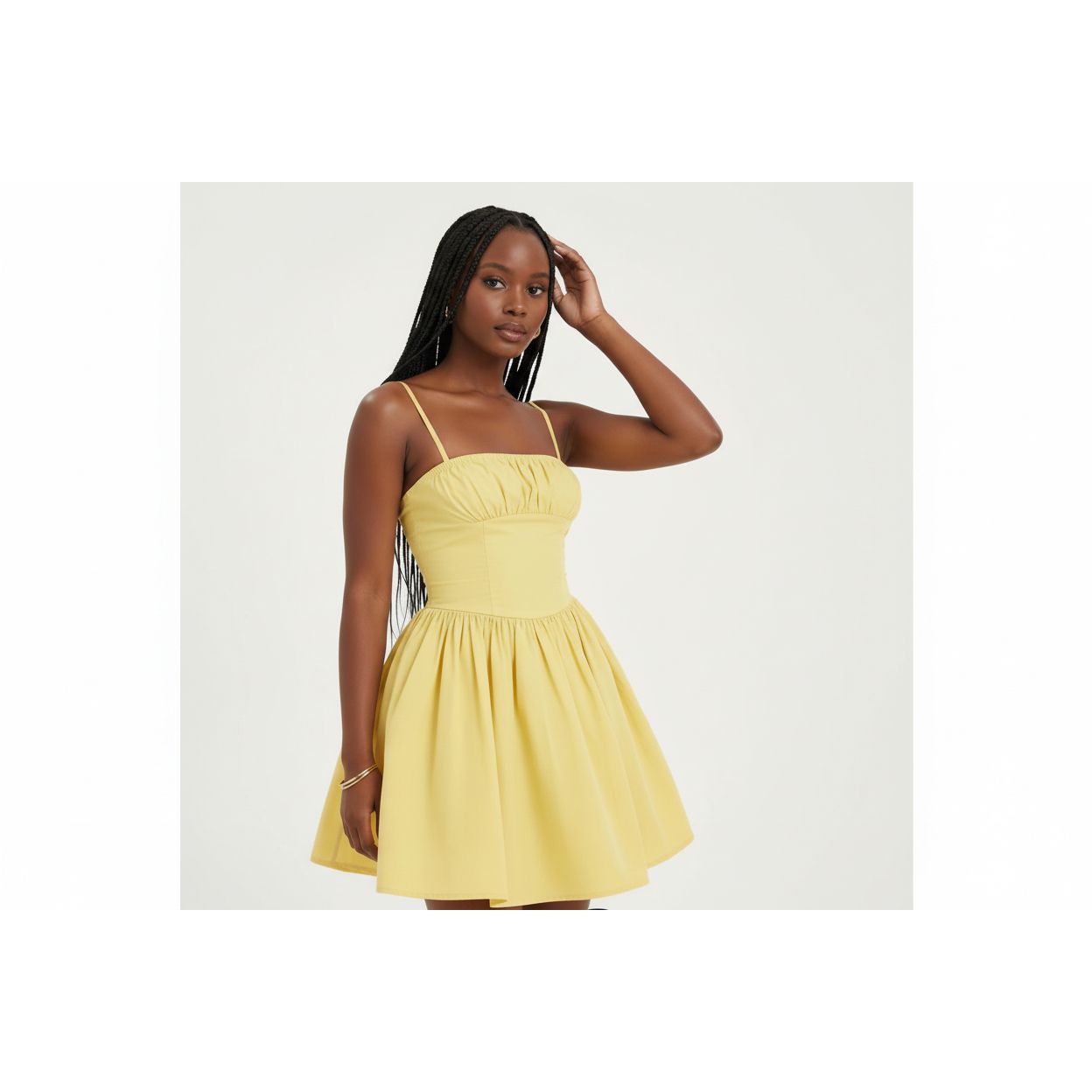 Strapless Sweetheart Neck Flare Mini Dress
