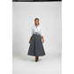 High Waist A Line Long Skirt