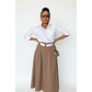 High Waist A Line Long Skirt
