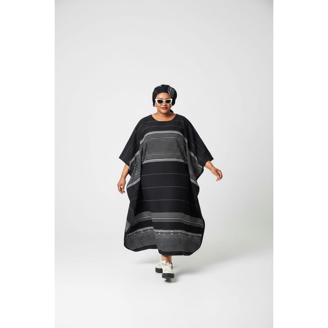 Woman’s Round-Neck Maxi Dress