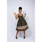 Modern Deep V-Neck Sleeveless African Print Dress