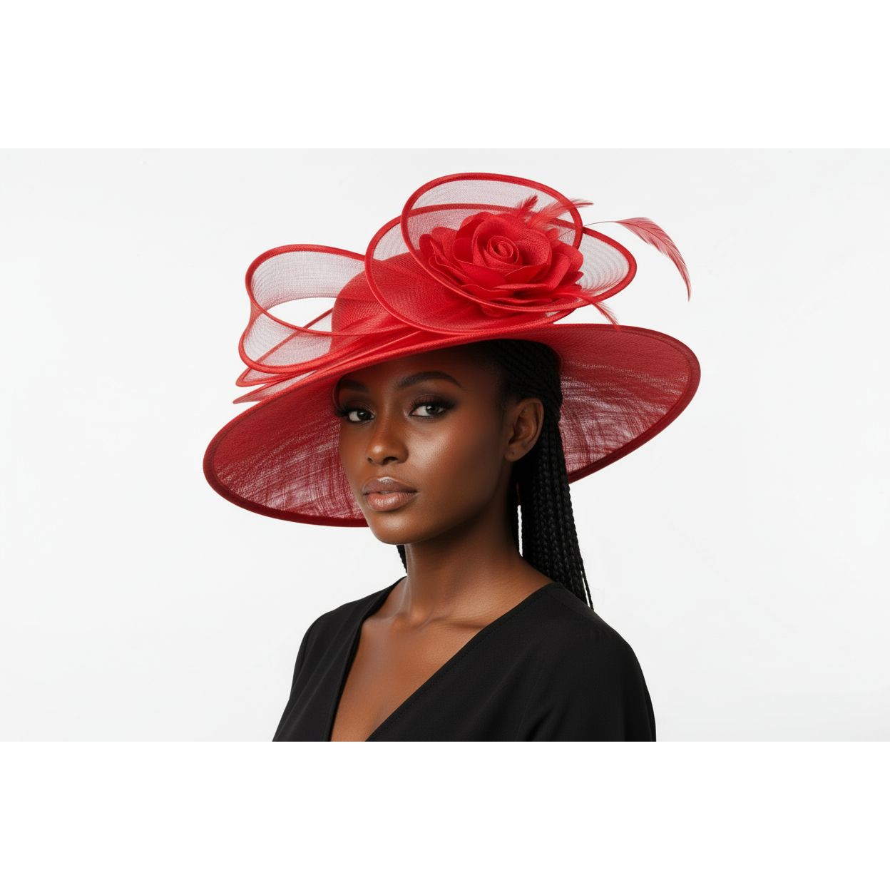 Sinamay Charming Tea Party Formal Hat