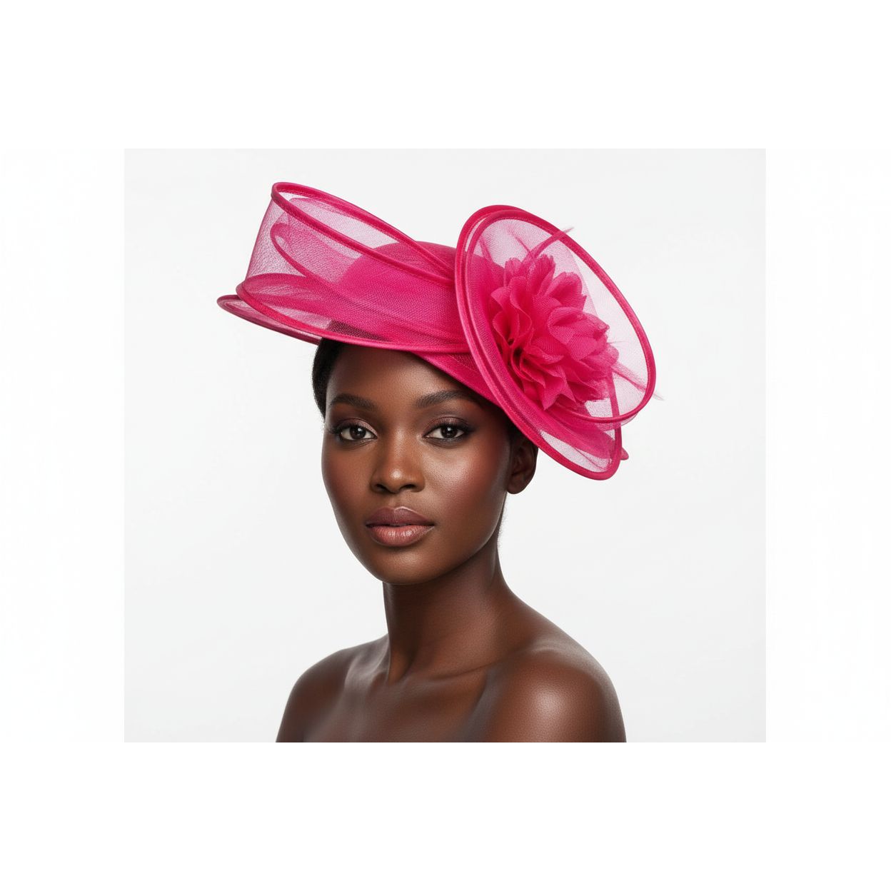 Sinamay Charming Tea Party Formal Hat