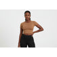 Women's Seamless Knitted Solid Colour Gym Top