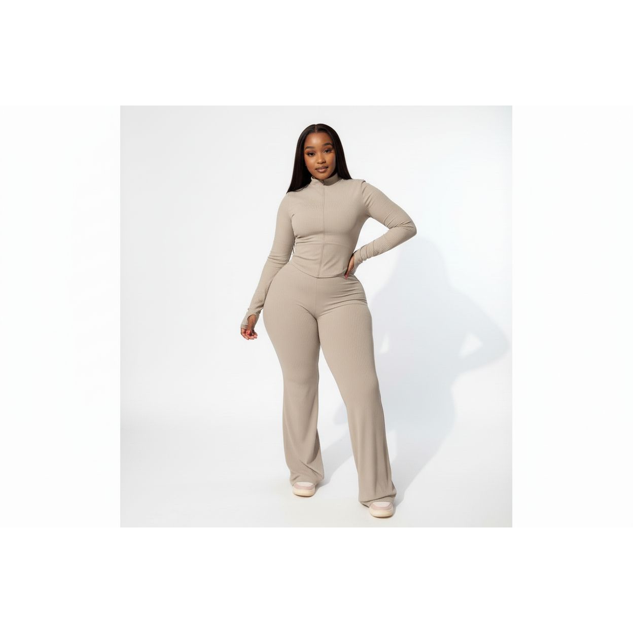 Stylish Bodycon Tracksuit 2 Piece Set