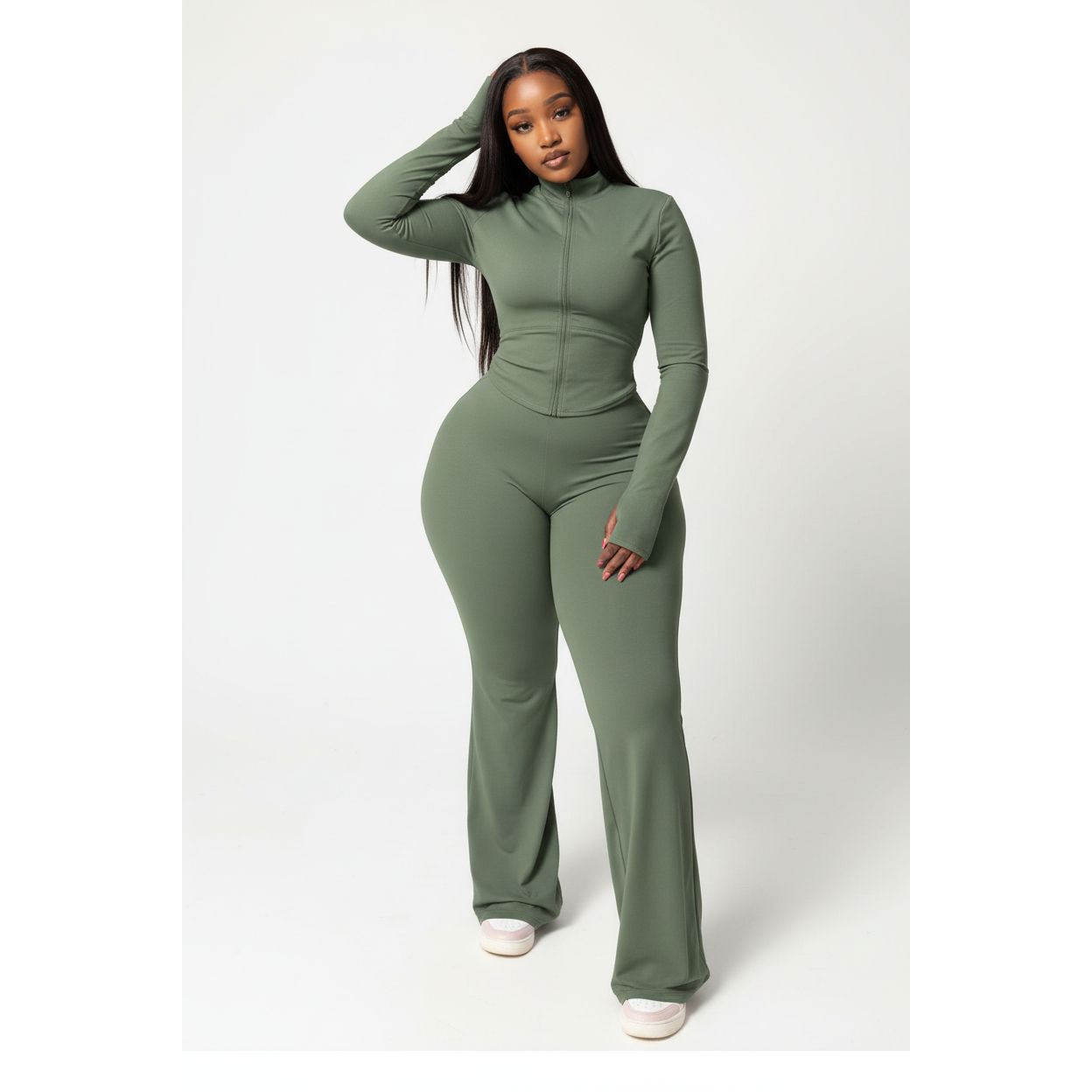 Stylish Bodycon Tracksuit 2 Piece Set