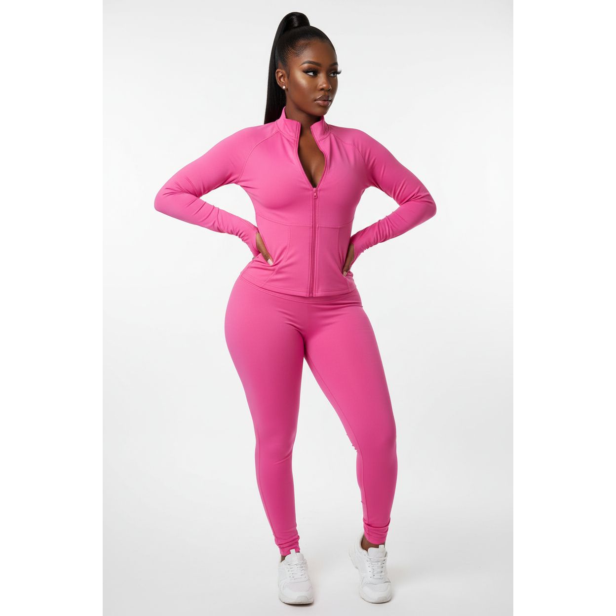 Tight Fashionable Bodycon Tracksuit 2 Piece Set