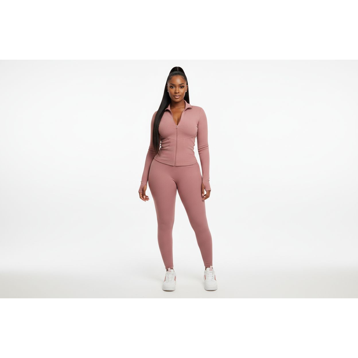 Tight Fashionable Bodycon Tracksuit 2 Piece Set
