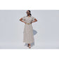 Plus Size Poplin Stripe Belted Dress
