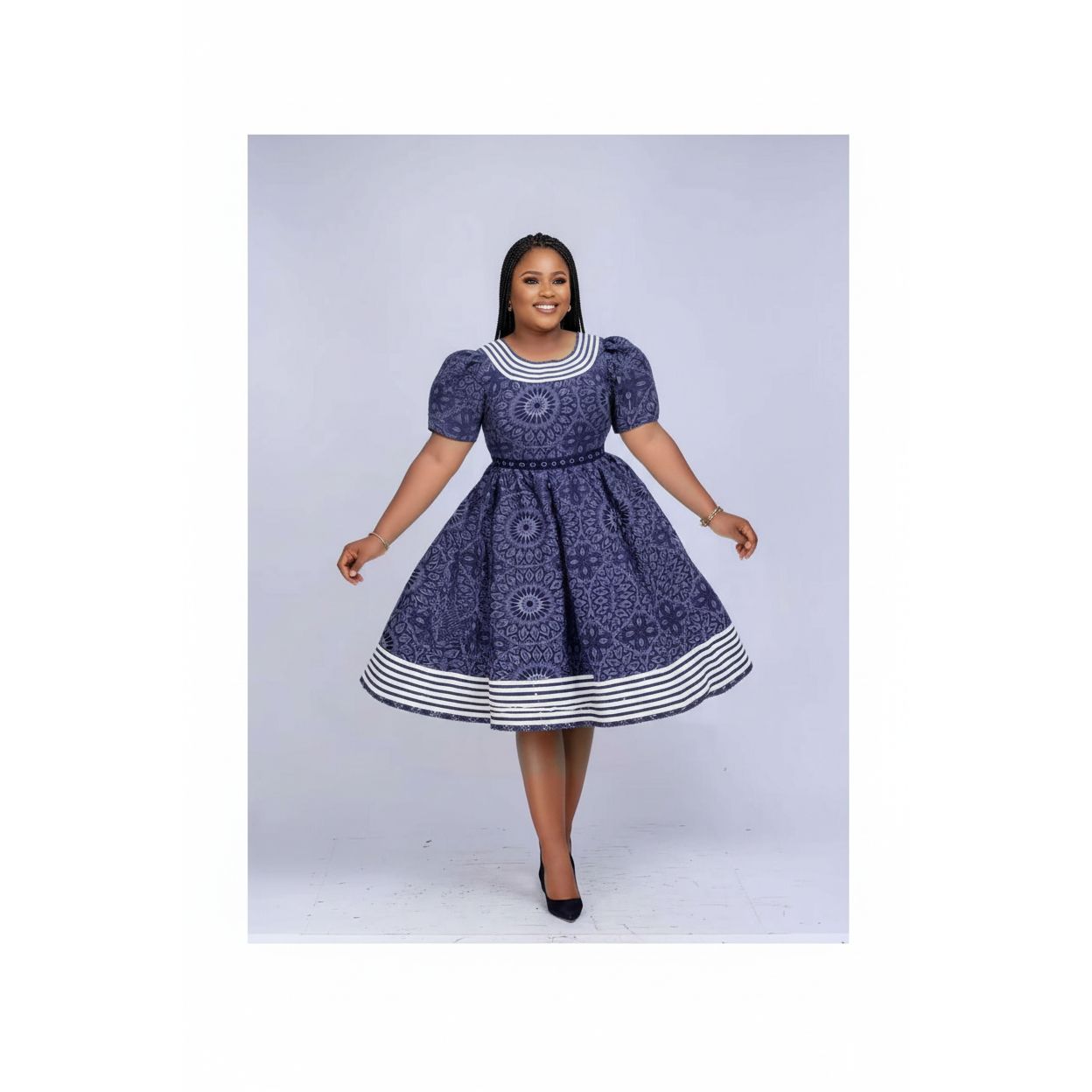 African Tswana Fashion  Ankara Traditional Dress