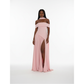 Asymmetrical Hem & Lace-Up High Split Dress