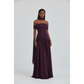 Asymmetrical Hem & Lace-Up High Split Dress