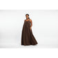 Plus Size Solid Color Maxi Slip Sun Dress