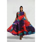 Colorful Abstract-Print Fit & Flare Midi Dress