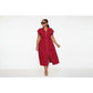 Plus Size Zipper Pocket Elegant Long Dress