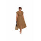 Plus Size Zipper Pocket Elegant Long Dress