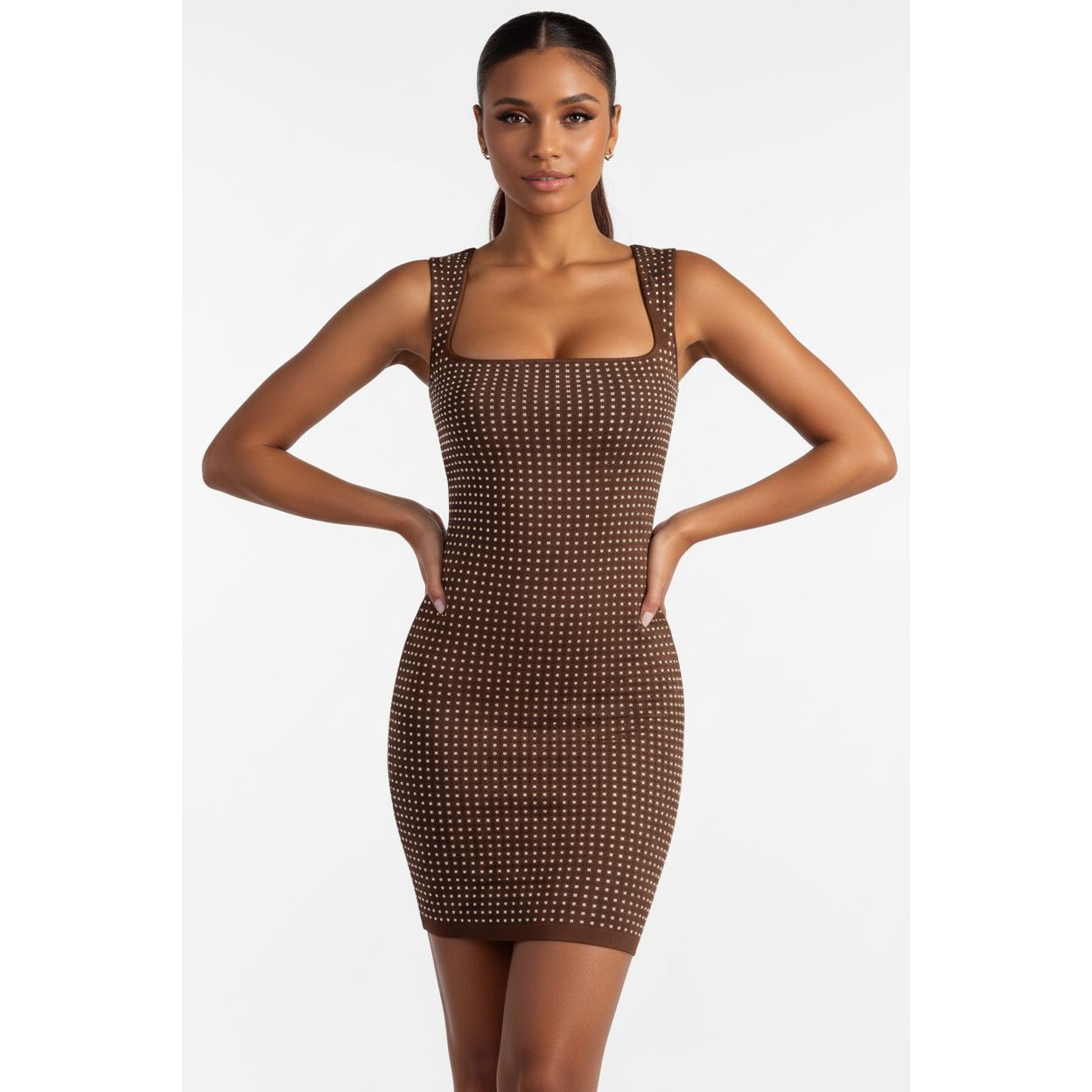 Ladies Embellished Bodycon Mini Dress