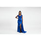 Satin Off Shoulder Bridesmaid Party Gown Dress
