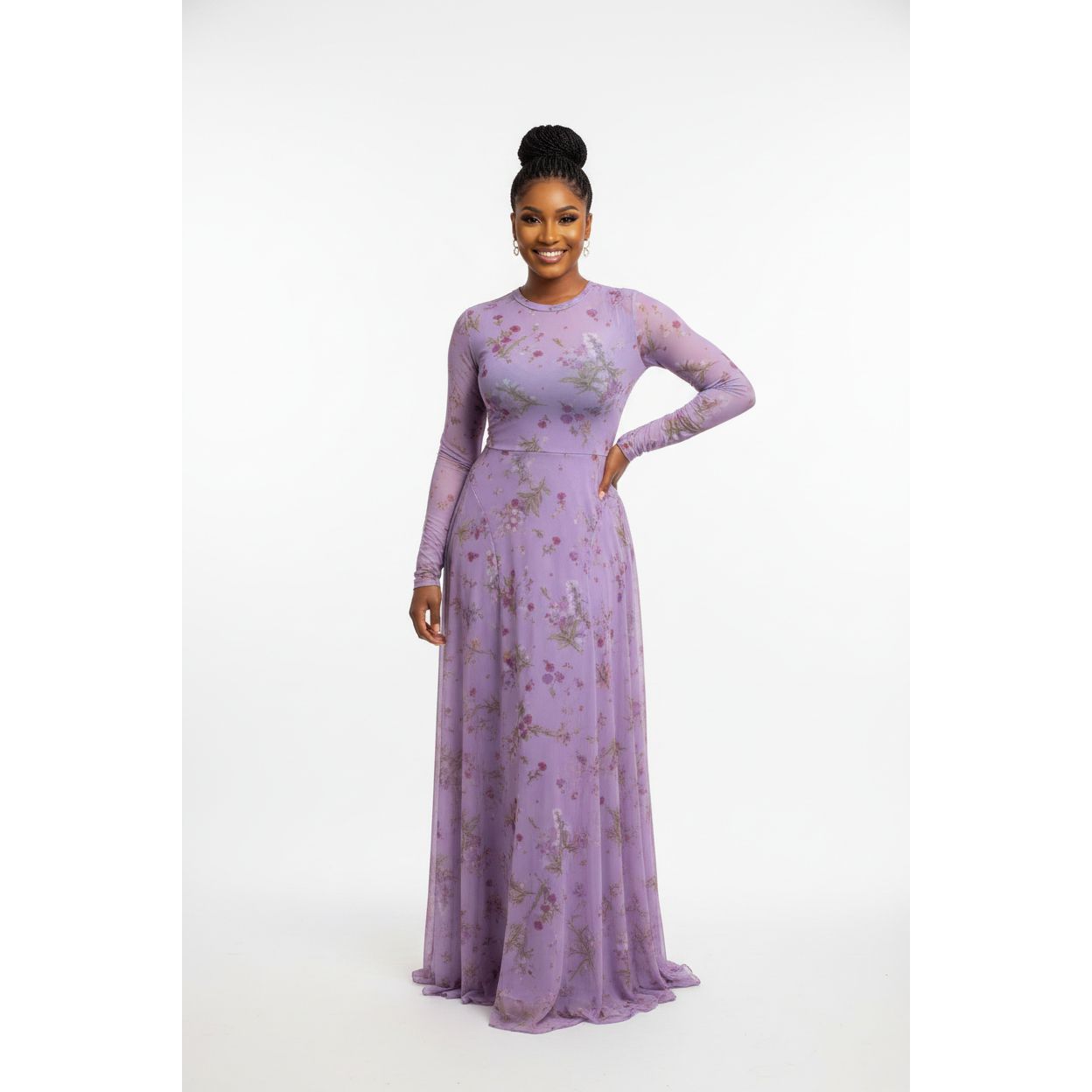 Full length sleeves african dress