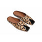 Leather A-cut Mule Shoes