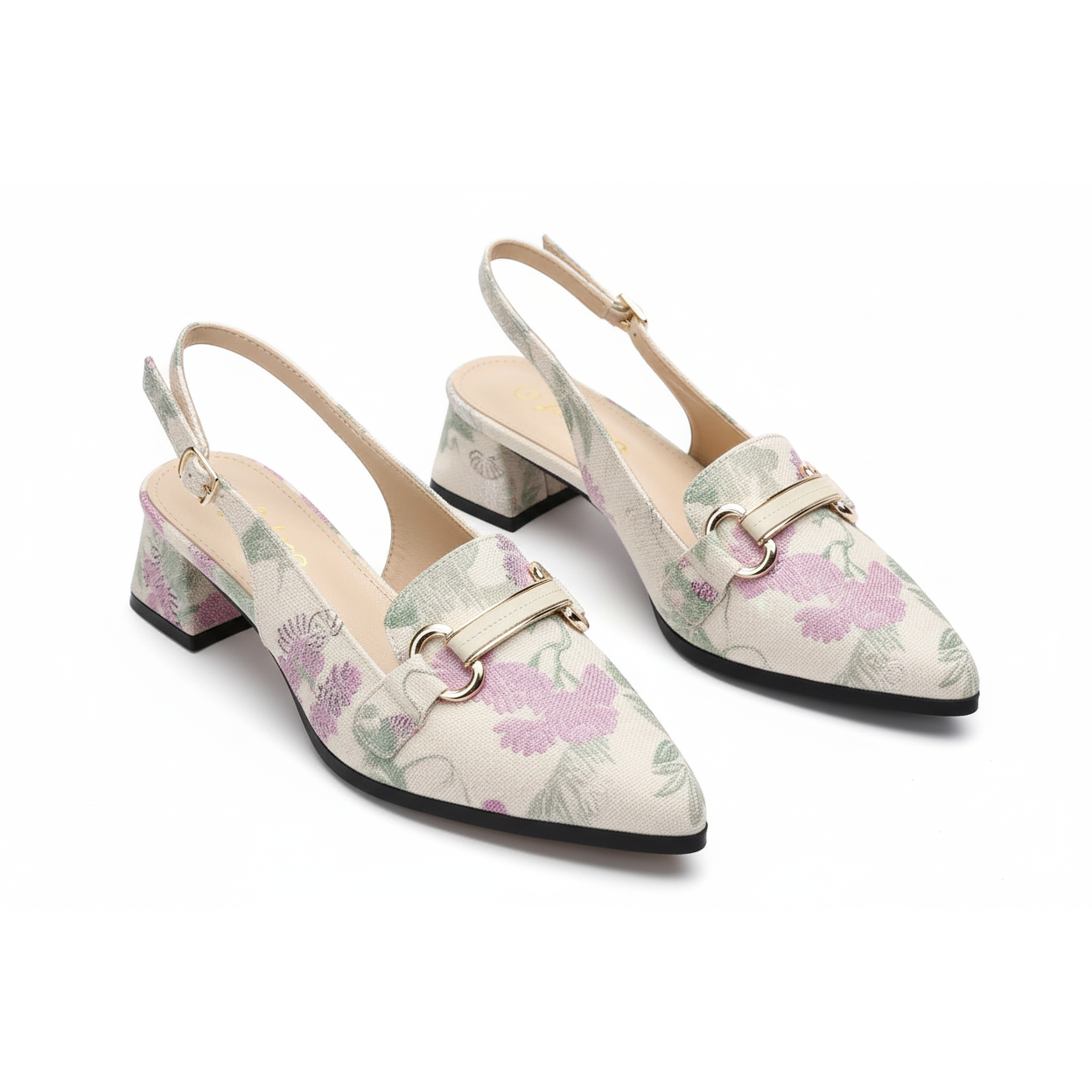 Slingback Bulk Heel Poited Closed Toe