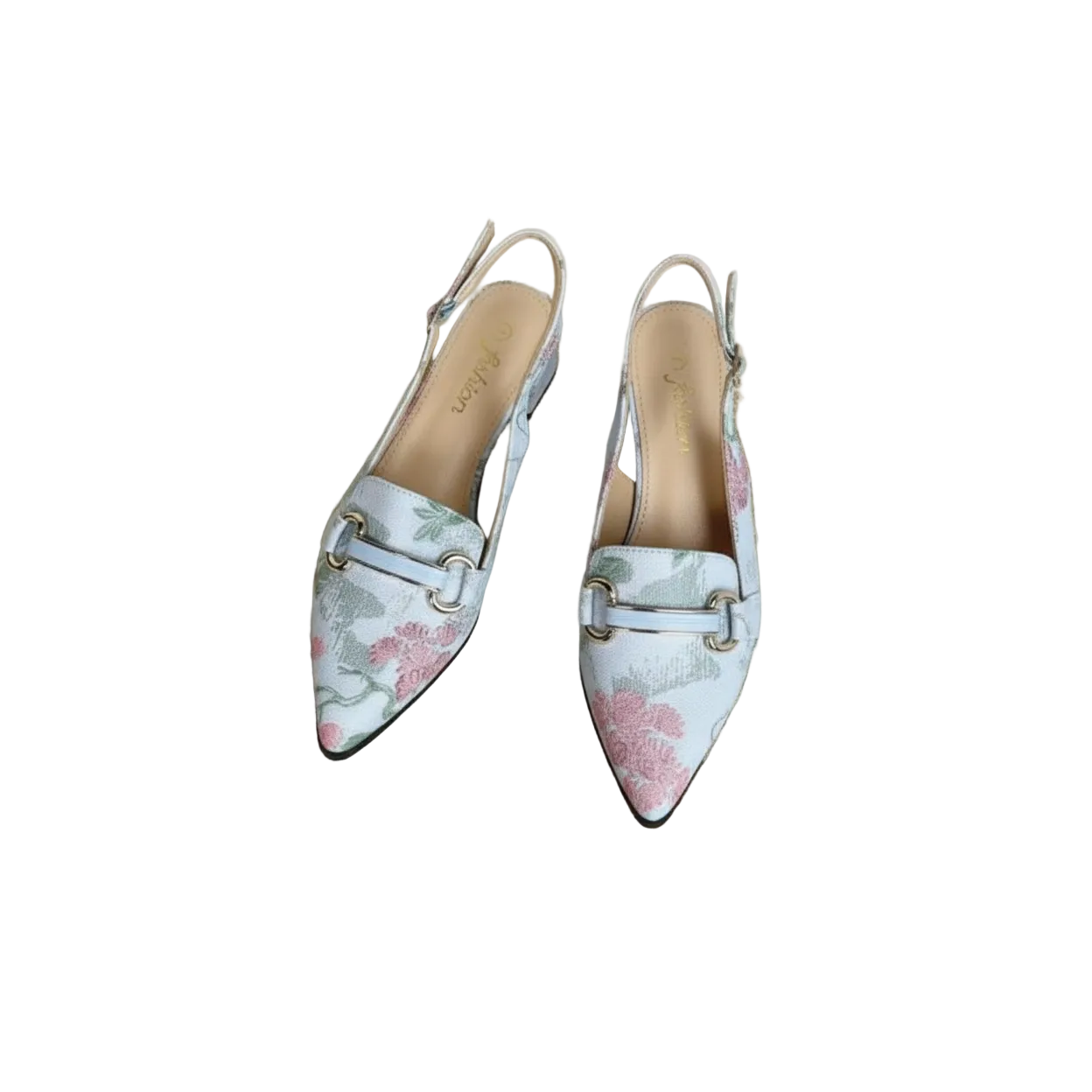 Slingback Bulk Heel Poited Closed Toe