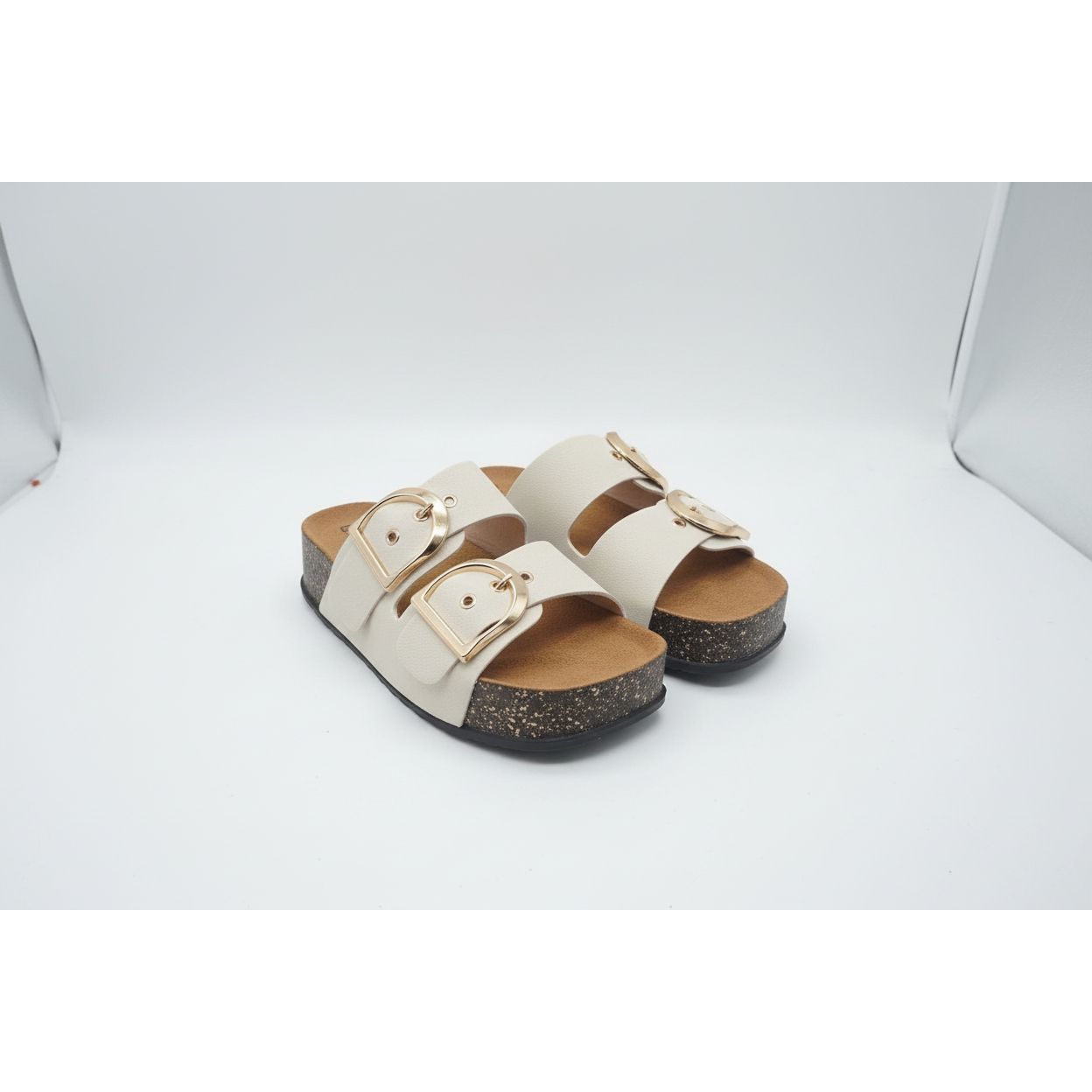 Double Buckle Strap Thick Sole Sandal