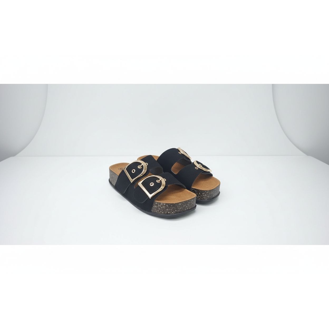 Double Buckle Strap Thick Sole Sandal
