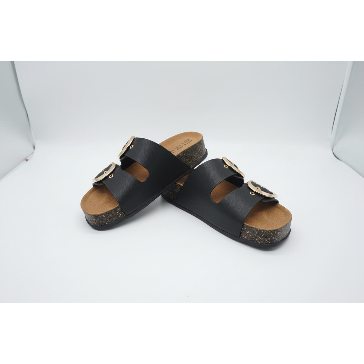 Double Buckle Strap Thick Sole Sandal