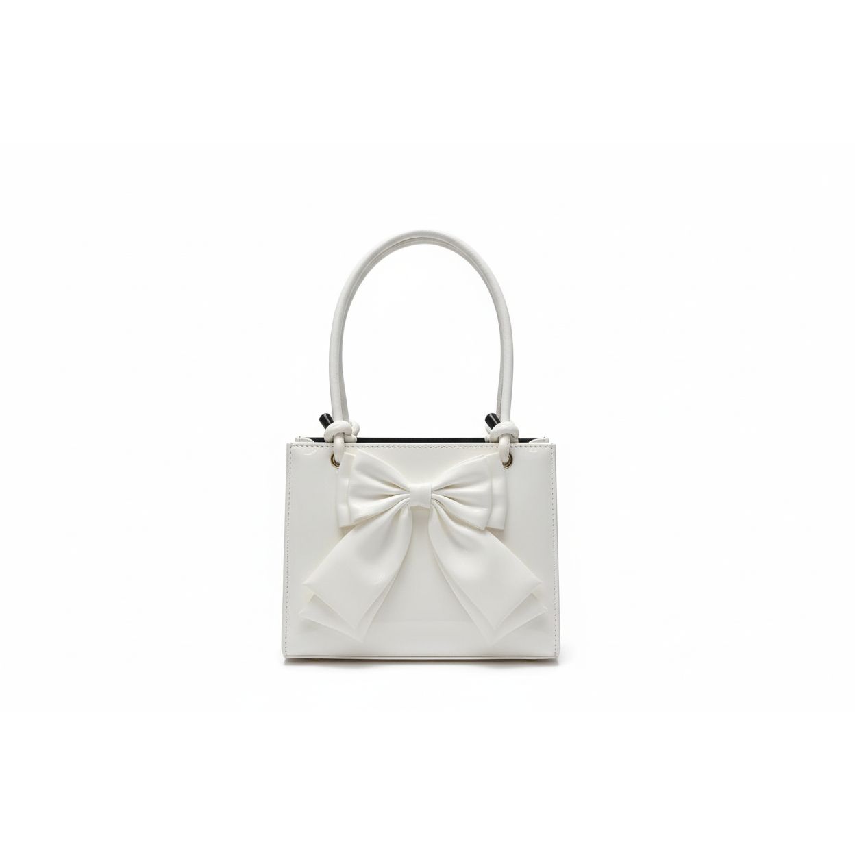 Large Leather Crossbody Handbags with Bow Design