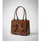 Large Leather Crossbody Handbags with Bow Design