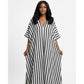 Loose-Fitting Tunic Striped Maxi Dress