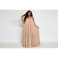 Loose-Fit Trapeze Ruffle Maxi Dress