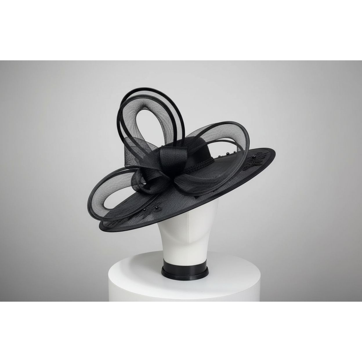 Intricate Bow Floral Fascinator Hat