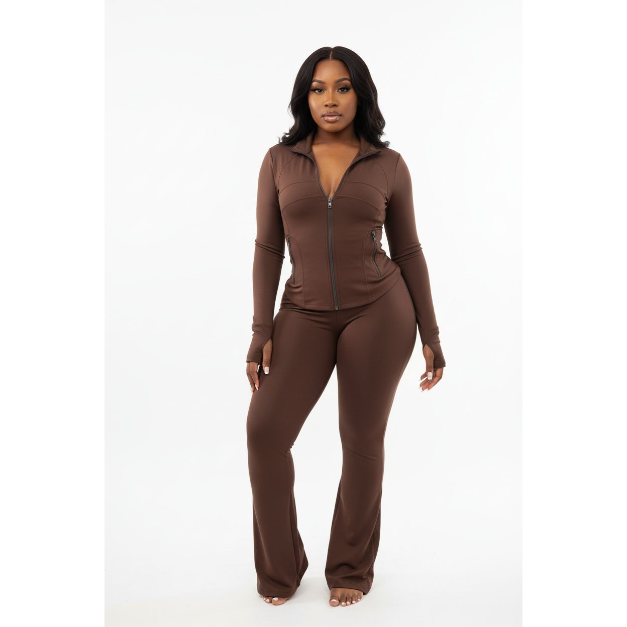Ladies Activewear Two Piece Set