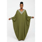 Plus-Size Loose-Fit Kaftan Gown
