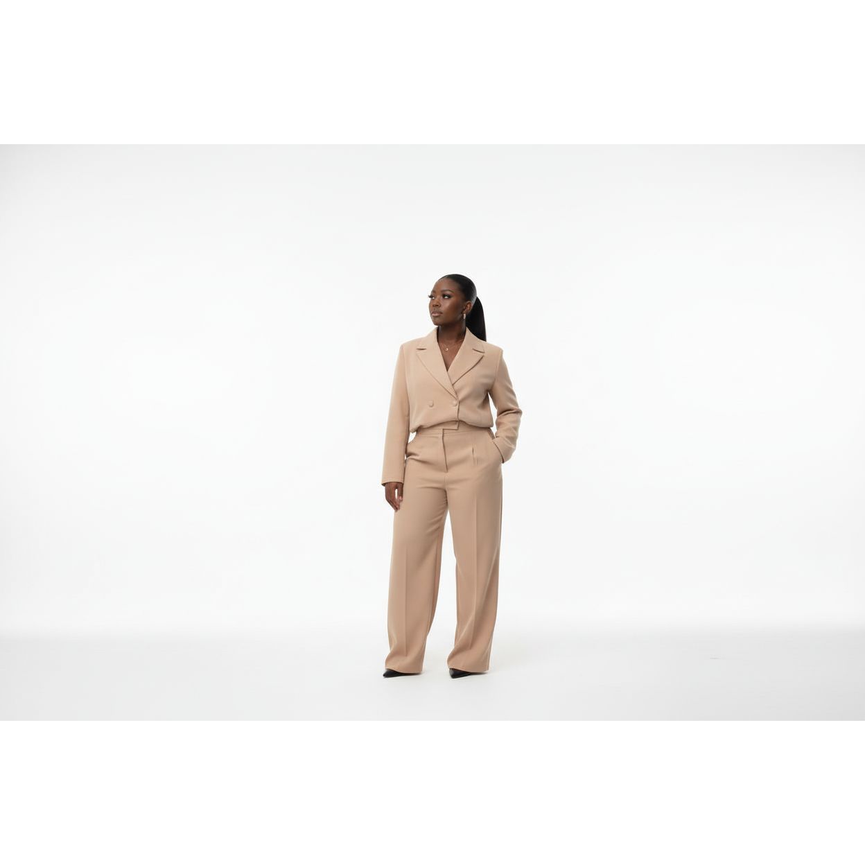 Two-Piece Tailored Suit Set